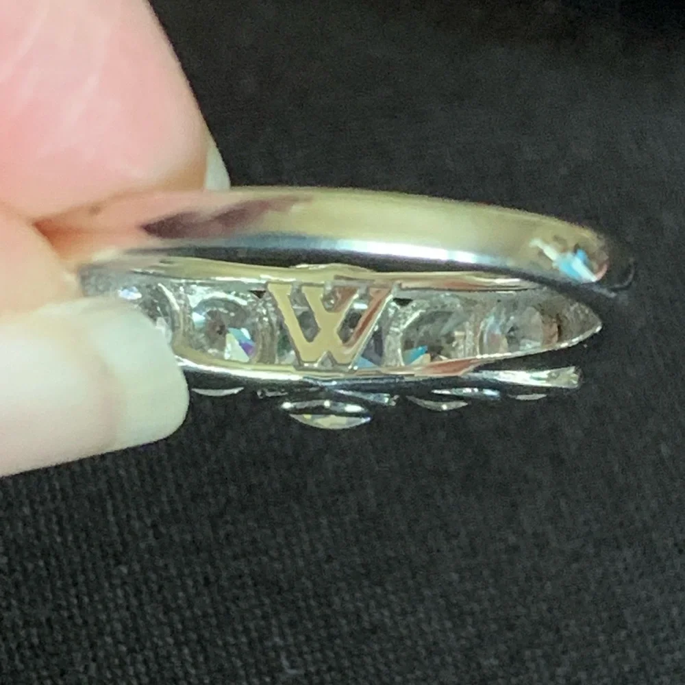 CHARLES WINSTON FOR BELLA LUCE 4.59CTW RHODIUM OVER STERLING SILVER RING - Picture 6 of 14